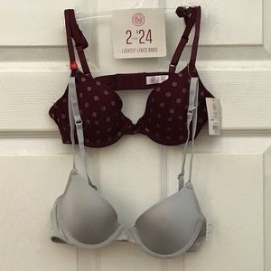2 for 1  bras. 34 A